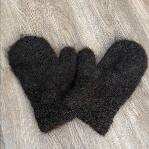 Cozy Brown wool Mittens